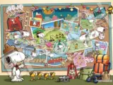 エポック社 500ピース ジグソーパズル PEANUTS スヌーピー ビーグルスカウト （38×53cm） 06-708s のり付き ヘラ付き 点数券付き EPOCH